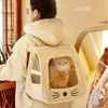 Portable Cat Bag Breathable Comfortable Pet Backpack Go Out Foldable High-capacity Pet Supply Convenient Durable Cat Backpack 4