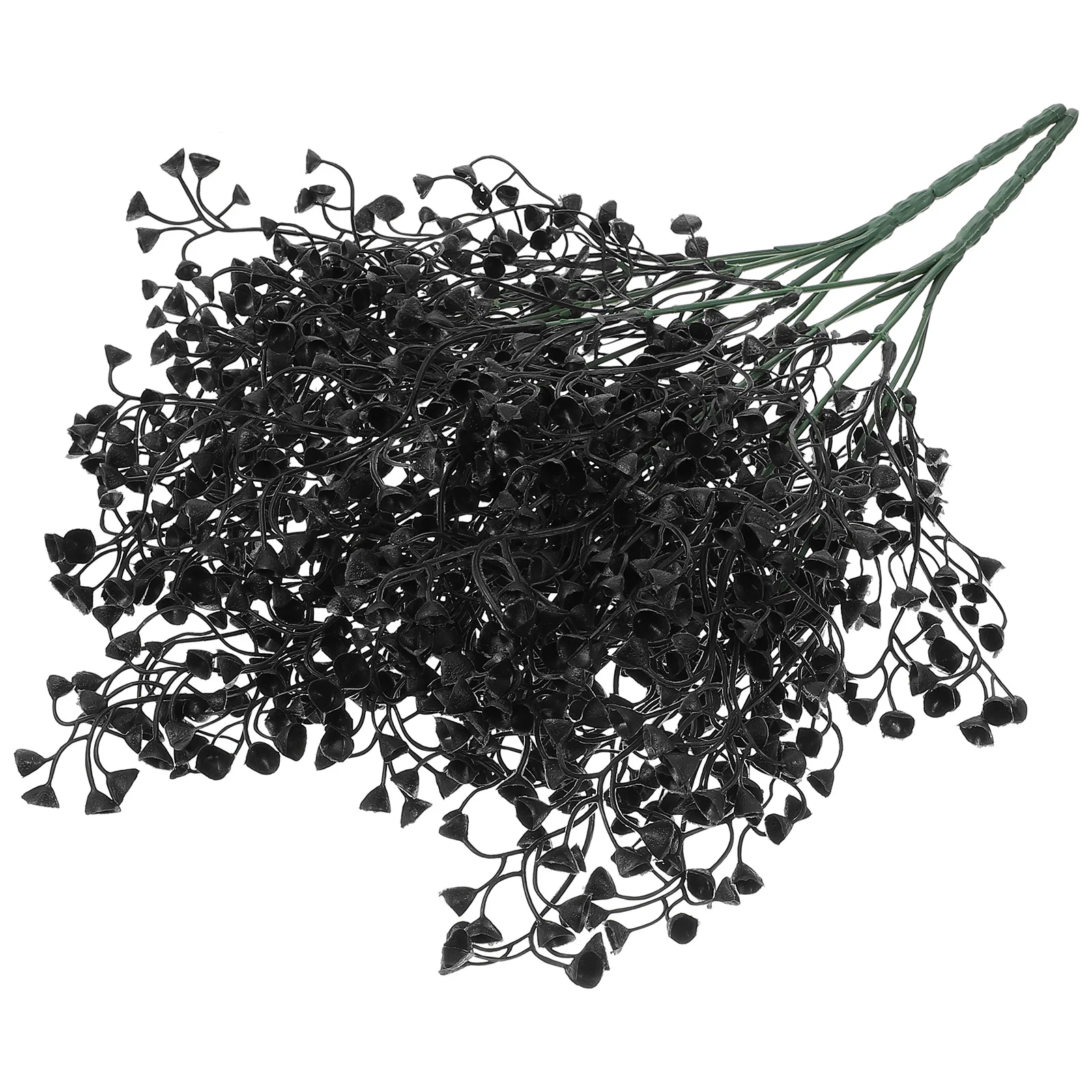 

2 Pcs Halloween Simulated Plant Decoration Party Garden 2pcs (7-Forked Golden Bell (Black)) Decorate