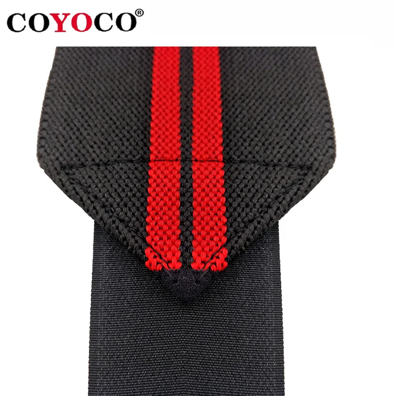 1 Pair Adjustable Bandages Weightlifting Wristbands Wrist Protector Brace Support COYOCO Brand Professional Sports Grey wrist brace