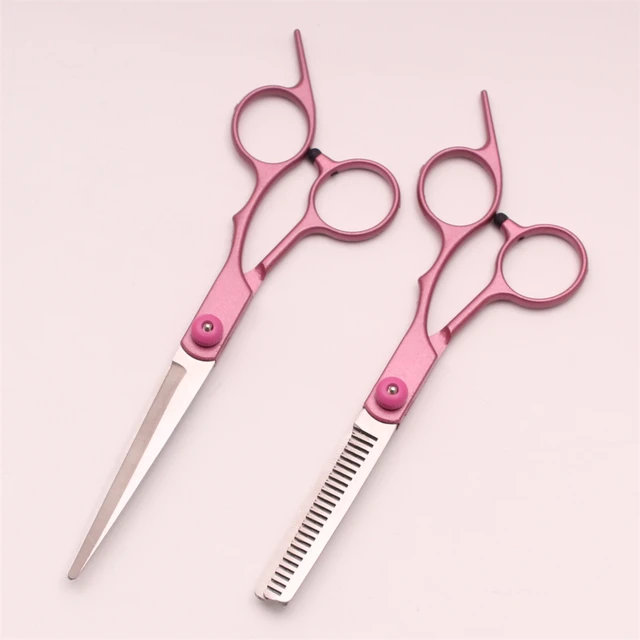 Hair Cutting Scissors 6" Japan Stainless Steel Hairdressing Scissors Thinning Shears Hair Scissors Set Styling Tool C1000 6