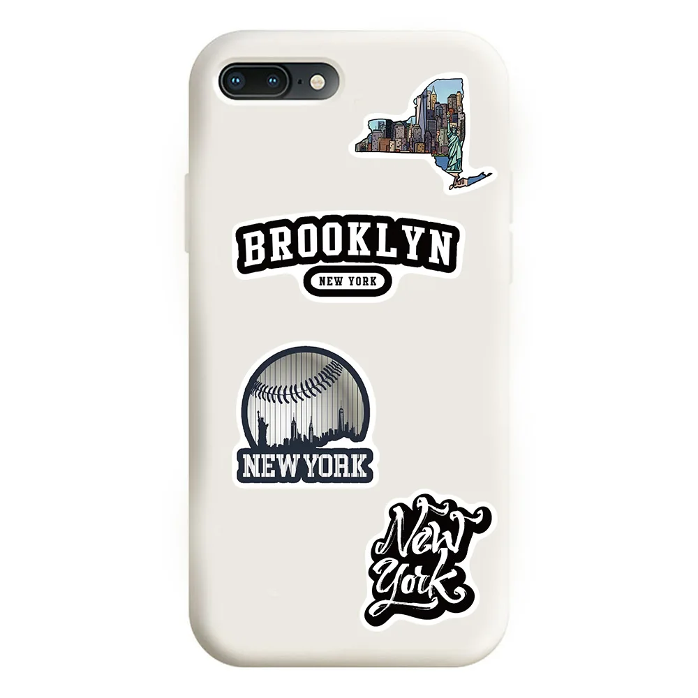 New York adesivo per album fotografici valigetta di New York City Souvenir idea regalo per laptop valigetta per scrapbooking adesivi da viaggio set di stickers NY