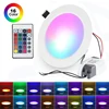 RGB LED Downlight AC 10W/15W Ceiling Light AC 110V 220V Dimmable Downlight Recessed Led Spot Lamp With IR Remote Control Lamp 1