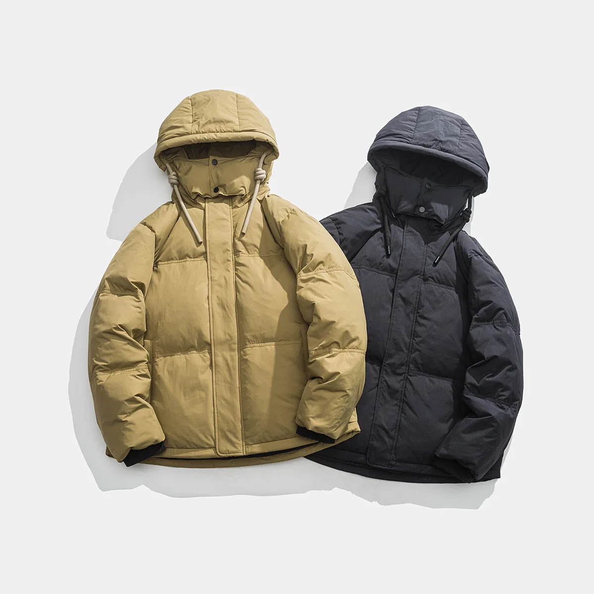 Yi Dao Ancient Winter Simple Design Thick Solid Color Down Jacket Personalized Couple Niche Warm Down Jacket