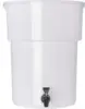 FoodService Products Round Beverage Dispenser Drink Dispenser with Spigot for Catering, Plastic, 5 Gallons, White 2