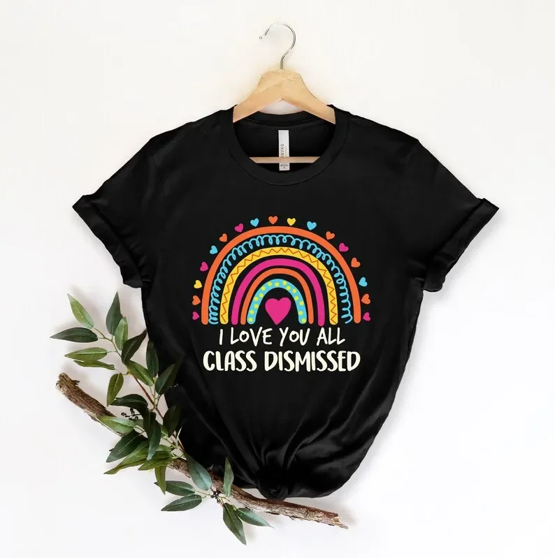 

Рубашка с надписью «I Love You All Class», 100% cctton Harajuku