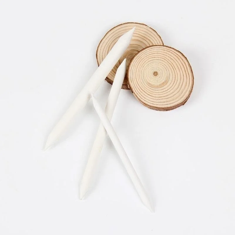 Blending Stump Smudge Stick Tortillon Sketch Art Drawing Pen Tool 6pcs / Set White School Painting Supplies