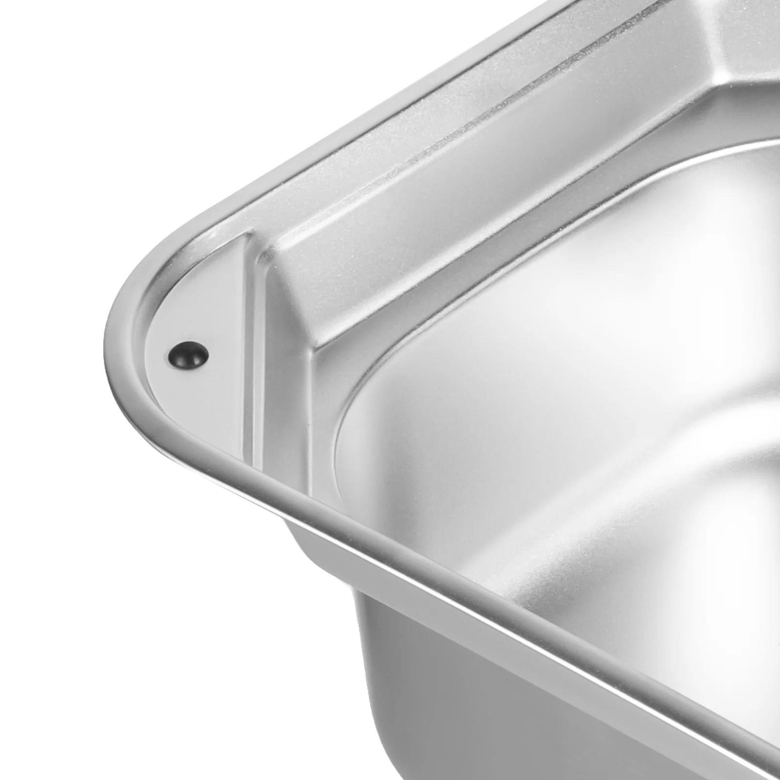Edelstahl-Handwaschbecken 42,3*37,3*15cm Spüle mit Drehbarem Wasserhahn Einzelbecken Küchenspüle für Wohnmobil Camper Anhänger – Detail 21