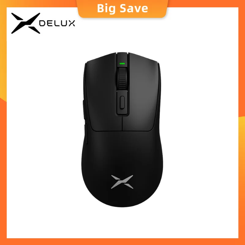 Wireless Gaming Mouse Delux M600 Series Wireless Gaming Mouse 52g 2.4G Dual Mode 26000DPI Macro Rechargeable for PC Gamer