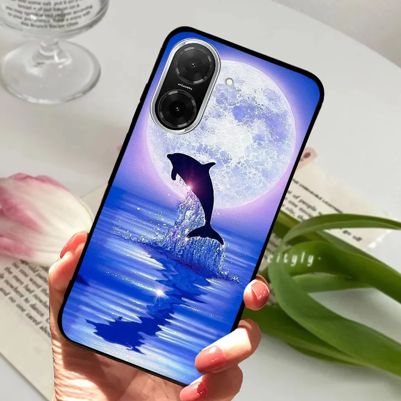 Fashionable Painted Soft Silicone Phone Case - Stylish Protective Cover