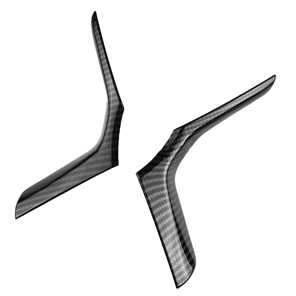 

Switch Steering Wheel Trim Steering Wheel Trims 2pcs/set Plastic Switch Anti-corrosion Carbon Fiber High Quality