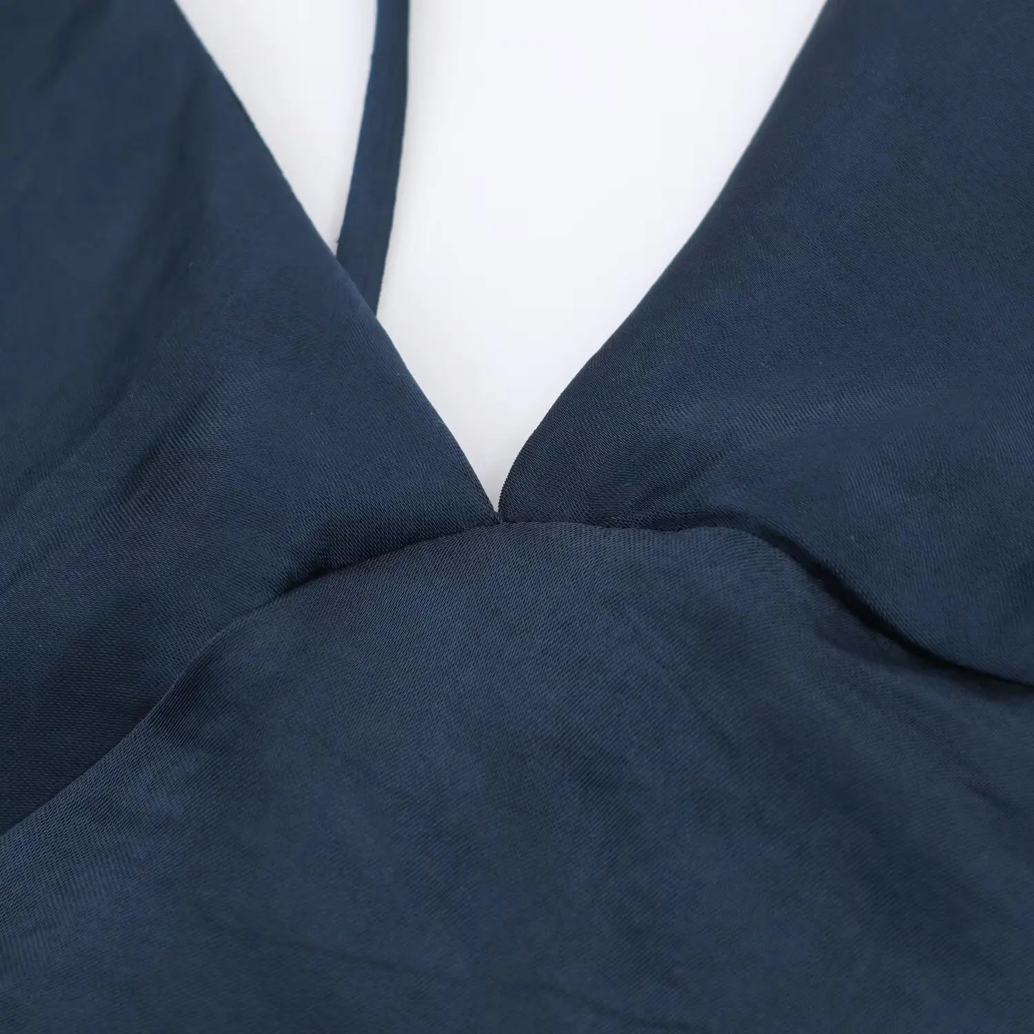 Women Summer New Satin Elegant Long Dress Female Fashion Sexy Backless Sling V-Neck Dress Lady French Chic Evening Party Dress