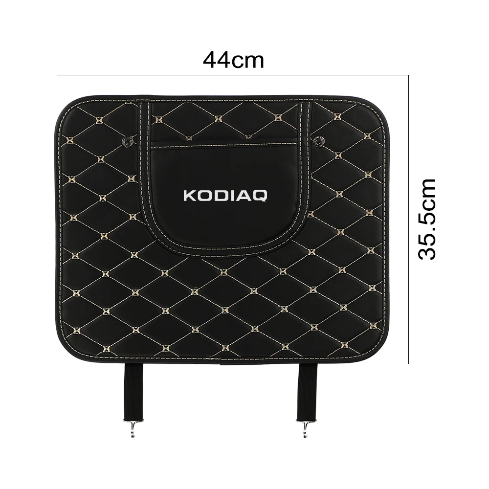 1Pc 자동차 좌석 등받이 안티 킥 패드 안티 먼지 스크래치 매트 Skoda Kodiaq Rs 2019 2020 2021 2022 용 자동 인테리어 액세서리