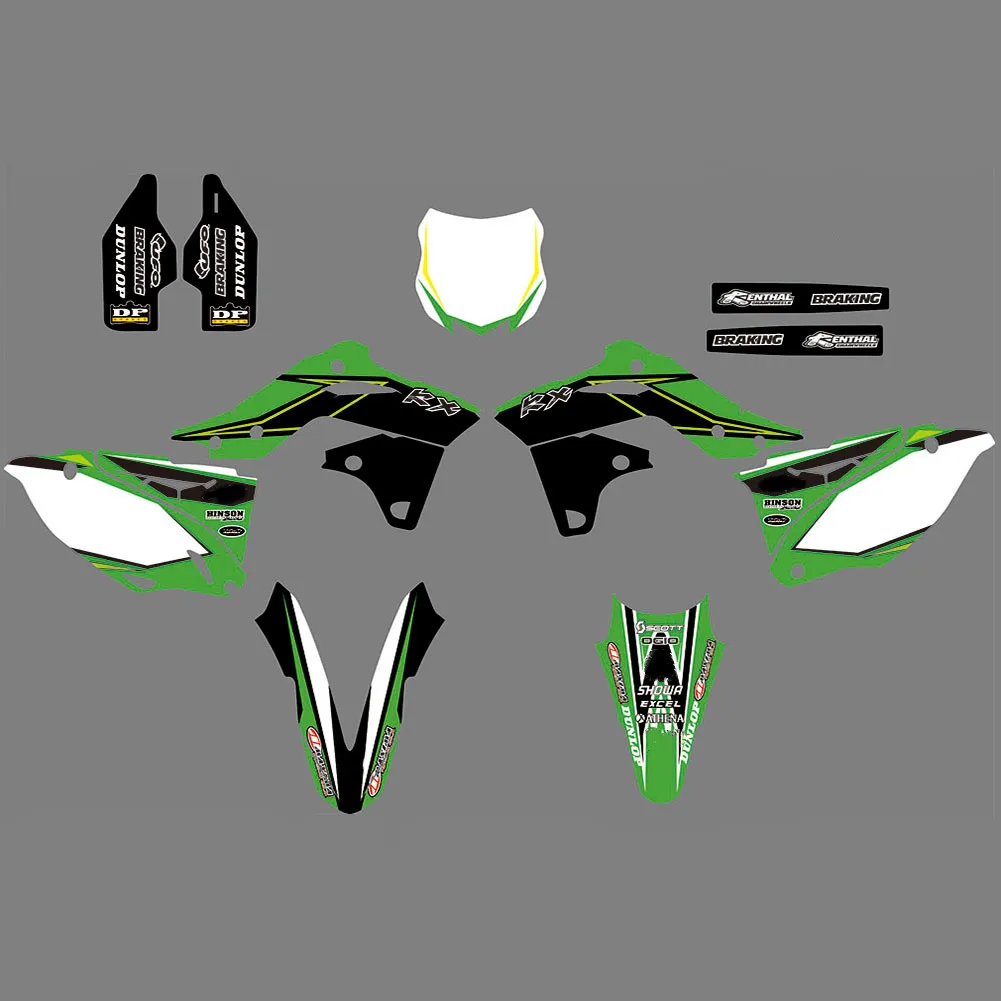 Customized For Kawasaki 250 Kxf Graphics Stickers Motorcycle Decals