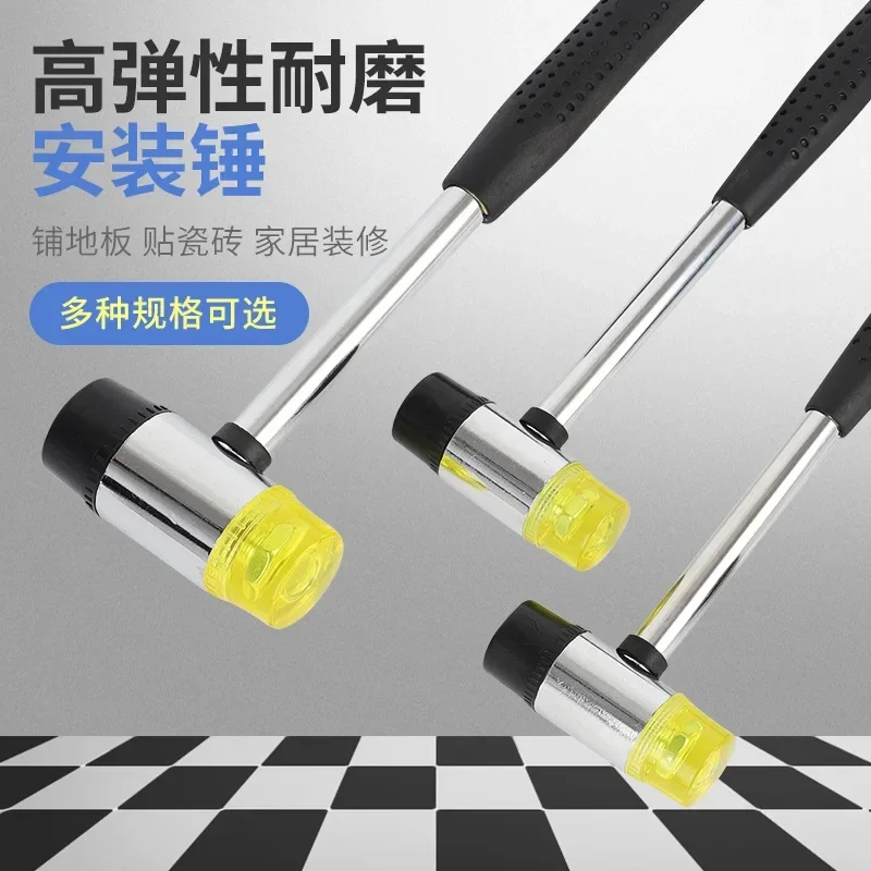 25mm Mini Rubber Hammer Multifunctional Hand Tool For Jewelry Craft DIY Steel Pipe Handle Mounting Hammer mini hammer rubber hammer