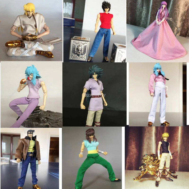 

Экшн-фигурки Saint Seiya, миф, ткань, золотые святые, Телец, рыба, весы, Стрелец, тренировочный повседневный костюм, одежда, игрушки