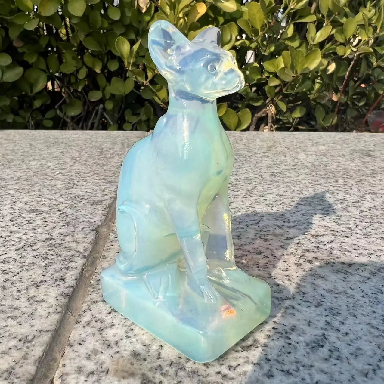cut Natural opal  cat  home decoration  for gift 5
