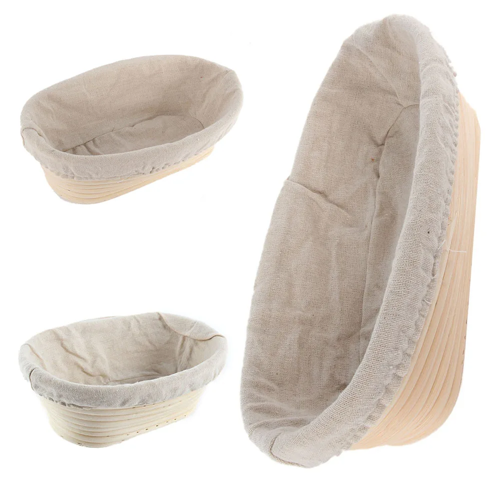 Round Oval Rattan Bread Proofing Basket Bread Baking Mould Mold Sourdough Banneton Dough Proving Fermentation Basket