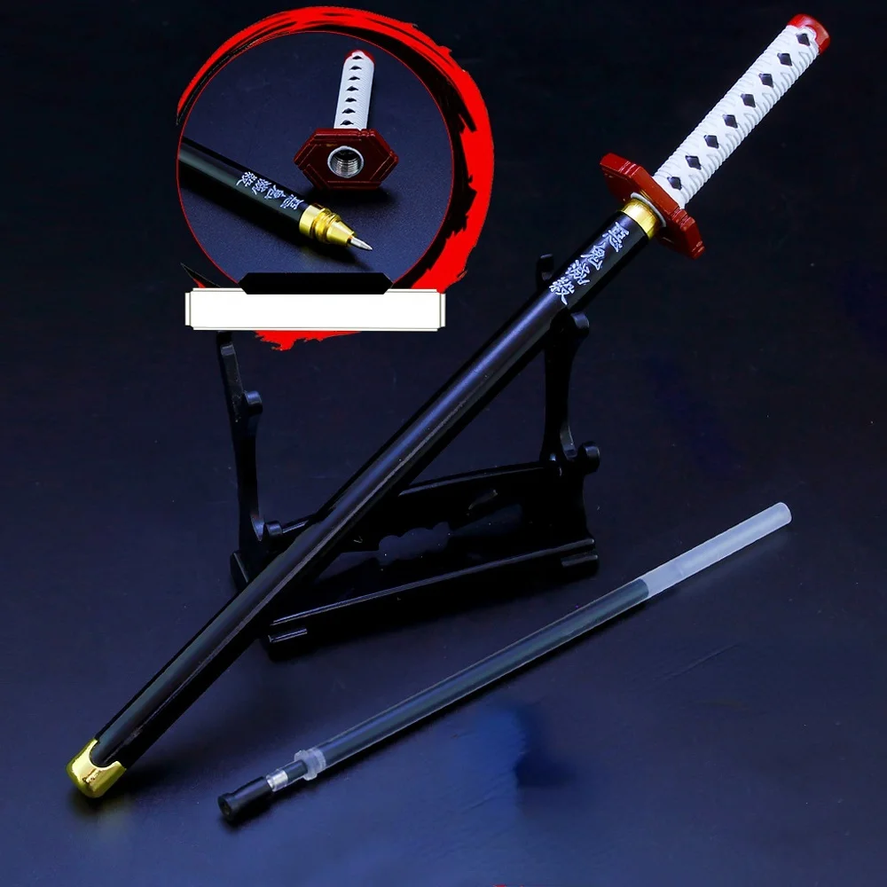 Penna Gel Demon Slayer Spada Katana - Modello Collezionabile Kochou Shinobu Con Supporto - Foto 5