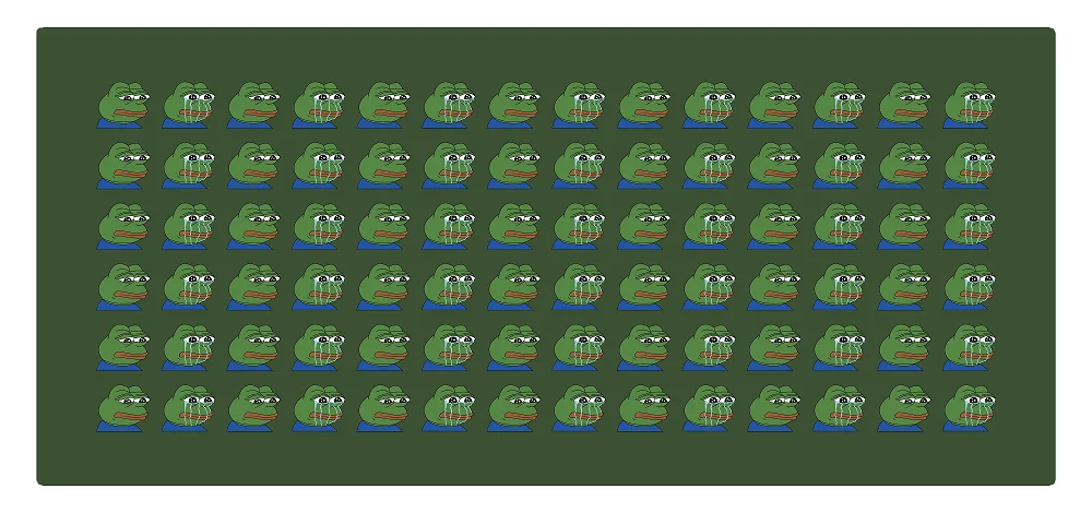 Kpremaged Sad Frog Teclado Mecânico Mousepad Bordas Costuradas Borracha Verde Toque Suave Alta Qualidade 900 400 mm - Imagem 6