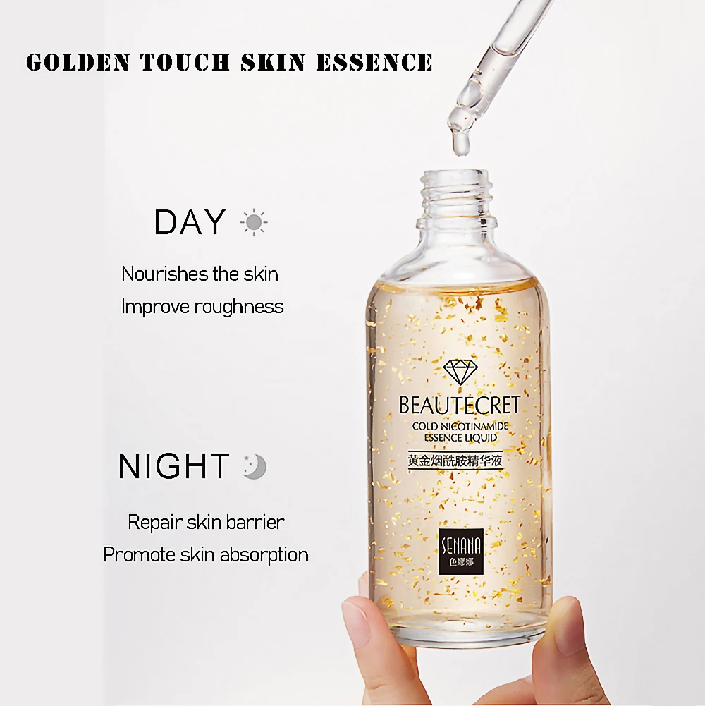 24K Gold Skin Care Sets Whiten Facial Mask Face Moisturizer Serum Anti Age Hyaluronic Acid Serum Eye Cream Women Korean Cosmetic