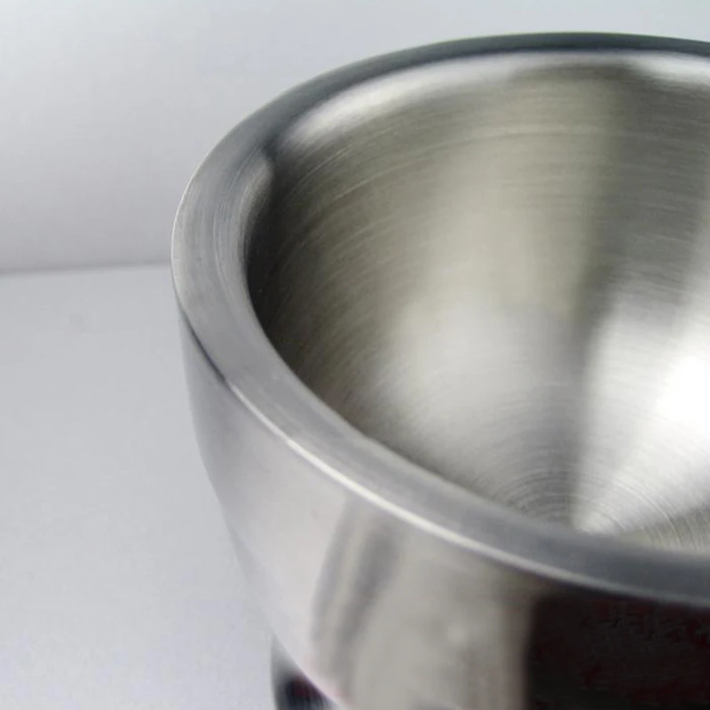 Description Picture 4 of itemGarlic Spice Grinder Pharmacy Herbs Bowl Mill Grinder Crusher Kitchen Tool Stainless Steel Mortar Pestle Set Pugging Pot