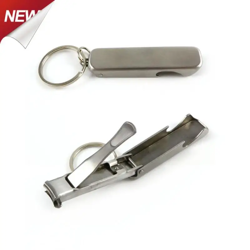 Многофункциональная открывалка для бутылок 3 в 1, машинка для стрижки ногтей, брелок, инструменты для маникюра, бытовой инструмент для кухни и бара