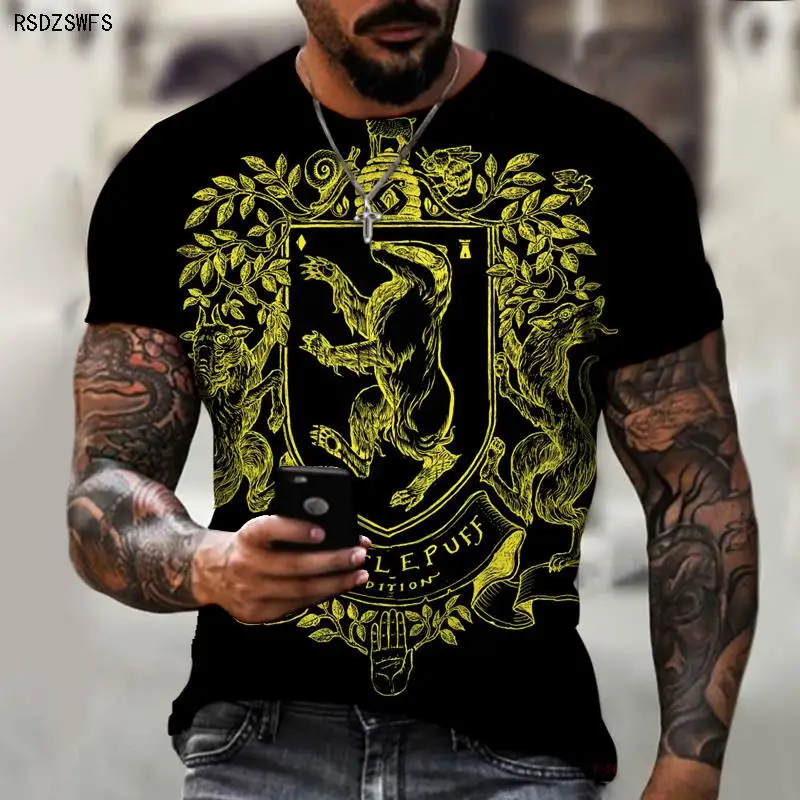 

Retro Totem Ancient God Statue 3D Printing Pattern Men's T-shirt Round Neck Design Fashion Street Fashion Clothing 5XL
