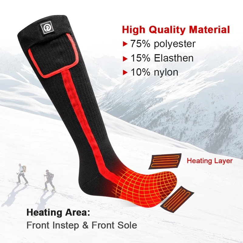Compression Socks Sunwill Heated Socks DAY WOLF Winter Heating