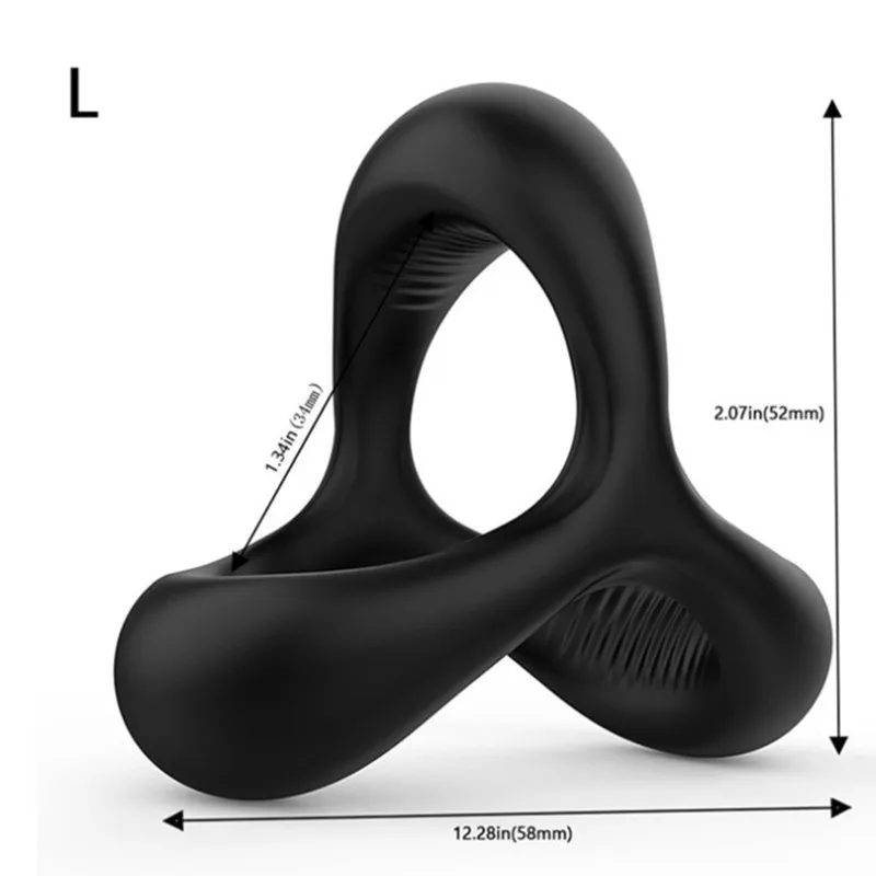 Penis Ring Reusable Silicone Lock Semen Cock Ring Penis Enlargement Delayed Ejaculation Sex Tooys For Men to Please Wife Orgasm