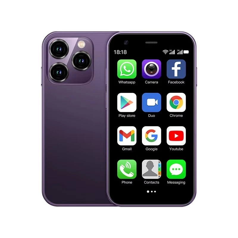 SOYES XS15,Mini phone,3.0 inch,2+16GB ROM,Dual SIM,Smartphone Android,Google Play Store Cellphones Original Mobile Phones 5