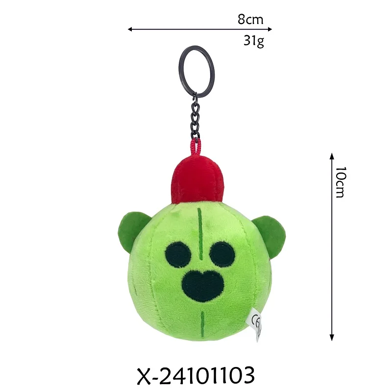 10cm cartoon Supercell Spike Plush Toy Keychain Cotton Pillow Dolls Cute Game Character s Game Peripherals 5