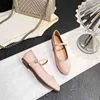 Shiny PU Leaather Flats Mary Janes Shoes Women Red Elegant Basic Pointed Toe Loafers Spring Autumn Daily Casual Black Shoes New 5
