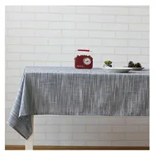 

Linen Tablecloths, Waterproof Table Covers Solid Color Navy Dining Table Coffee Table Deco