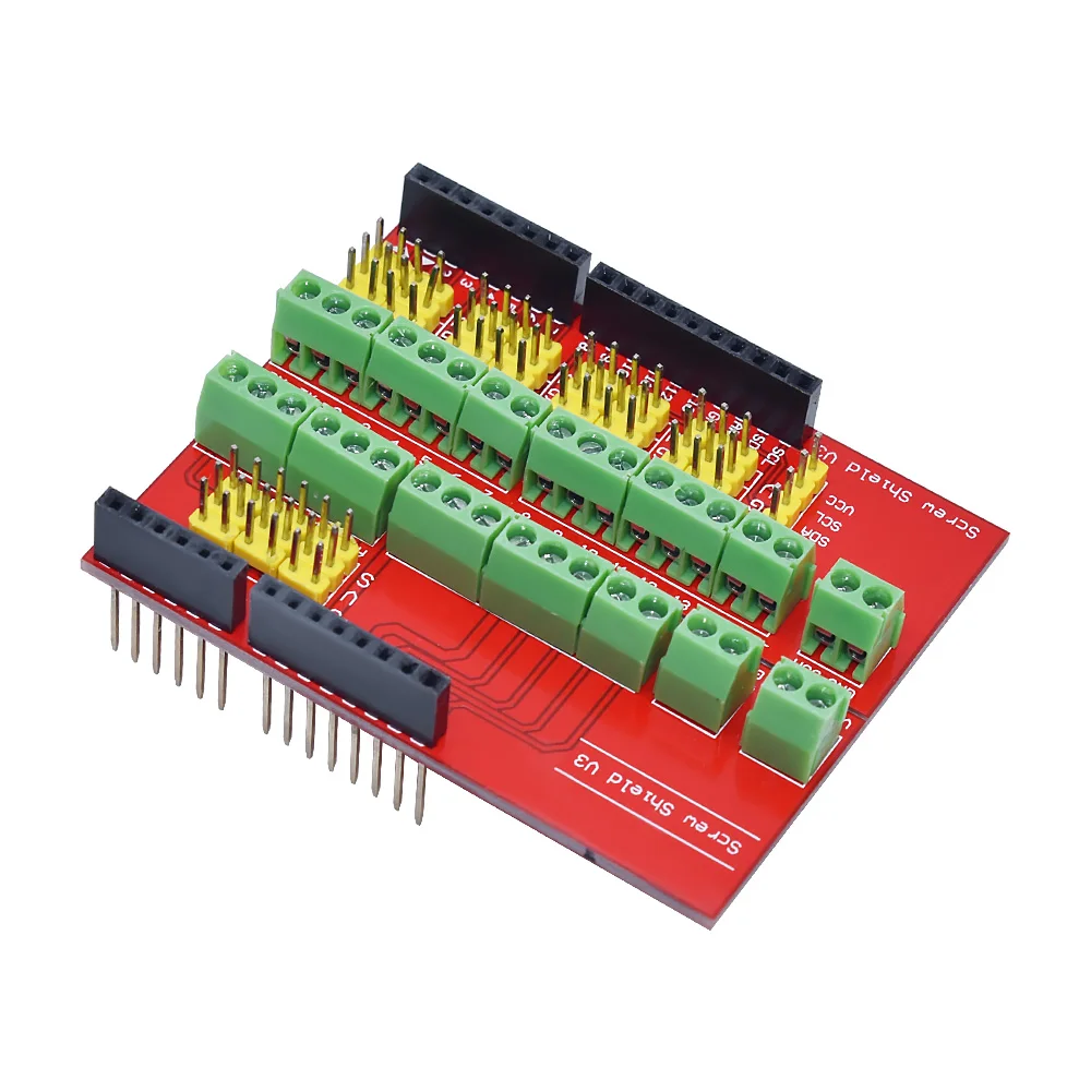 Compatibile Uno R3 Interactive Media Moudle Screw Shield V1 Terminal V3 Scheda Di Espansione Per Arduino