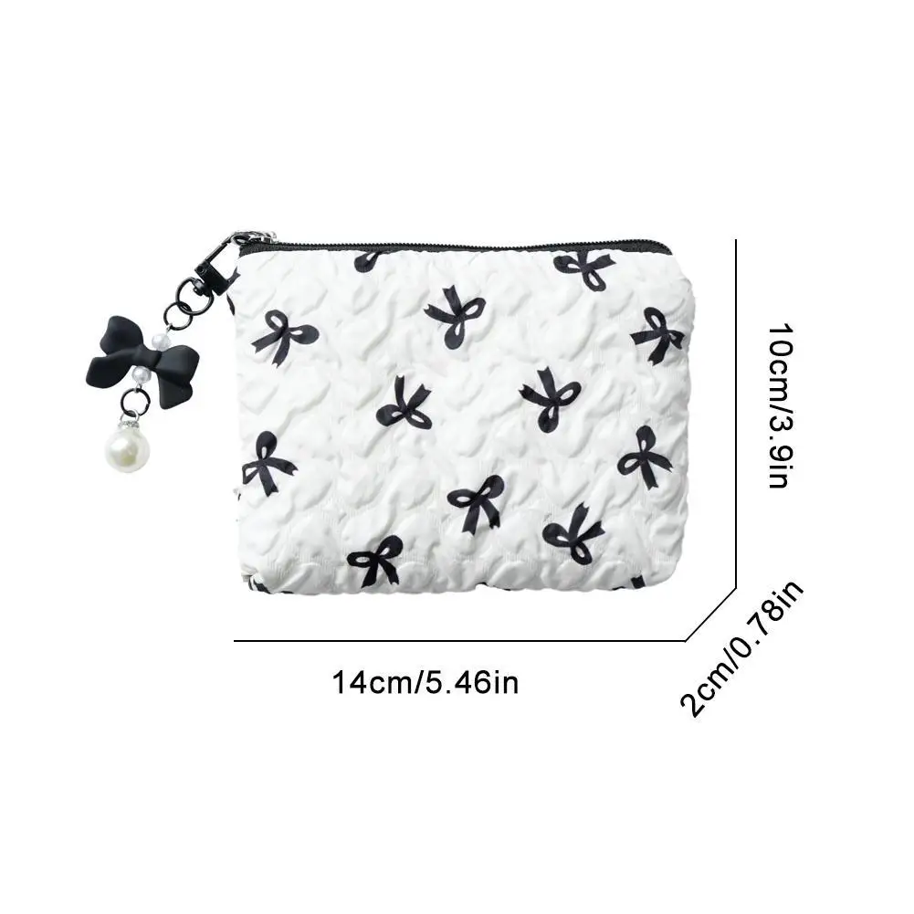 Handheld Bow Canvas Large Capacity Lipstick Storage Bags Commuter Shopping Travel Toiletry Bags Women's Convenient Portable Bag 6