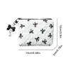 Handheld Bow Canvas Large Capacity Lipstick Storage Bags Commuter Shopping Travel Toiletry Bags Women's Convenient Portable Bag 6