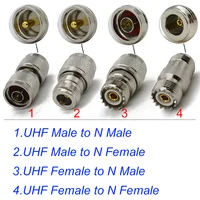Connector N to UHF PL259 SO239 Male Plug & Female Jack Straight RF Coaxial adapter UHF To N For radio antenna Wire Terminals 2