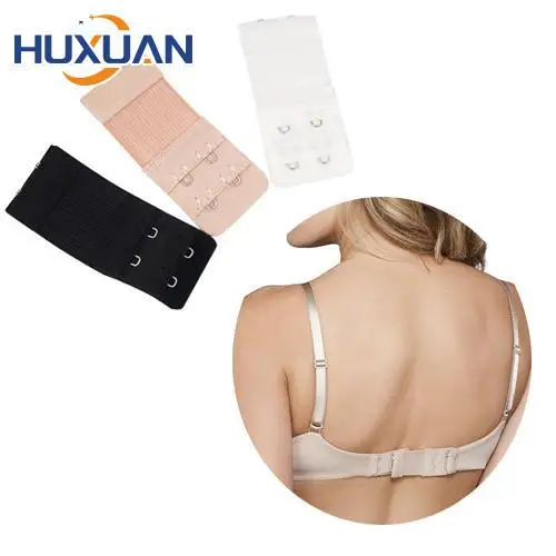 1pc Extension 2 Hooks 2 Rows Adjustable Belt Buckle Useful Bra Black White Extenders  Strap Button Accessories Woman Ladies new - AliExpress