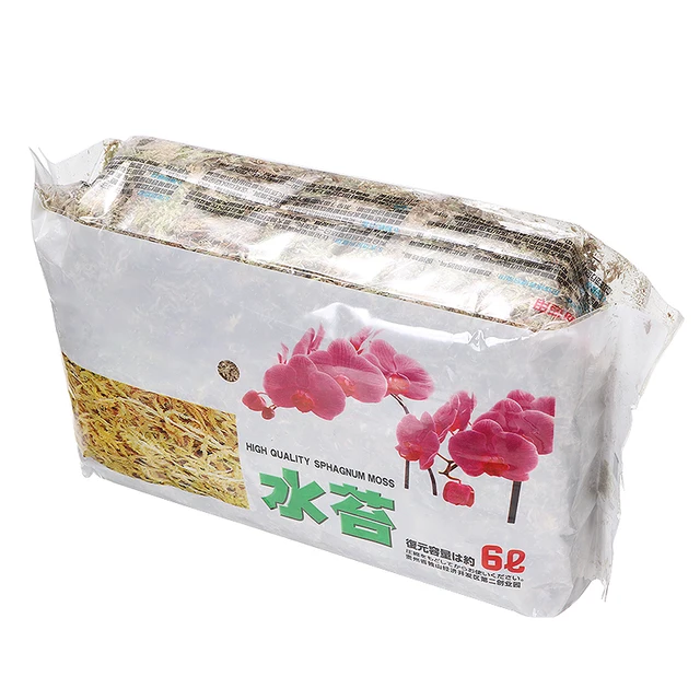 Új Érkezés 6L Sphagnum Moha Moss Hidratáló Szerves Műtrágya Orchidea Phalaenopsis Kiváló Minőségű Műtrágyához - Image 3