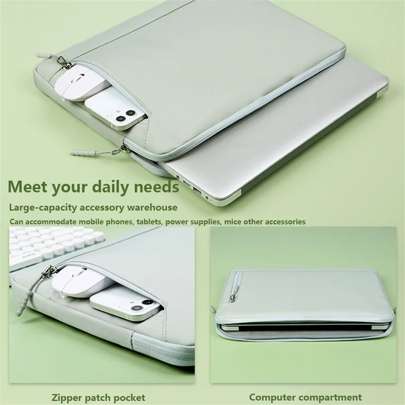 

Retro Style Solid Color Business Laptop Bag For MacBook Air Pro 13 15 13.3 14 15.6 Inch Notebook Simple Fashion Computer Bag
