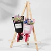 Mini Wooden Tripod Table Wood Easel Frame Triangle Phone Holder Office Meeting Number Name Card Stand Display Home Crafts Decor 4