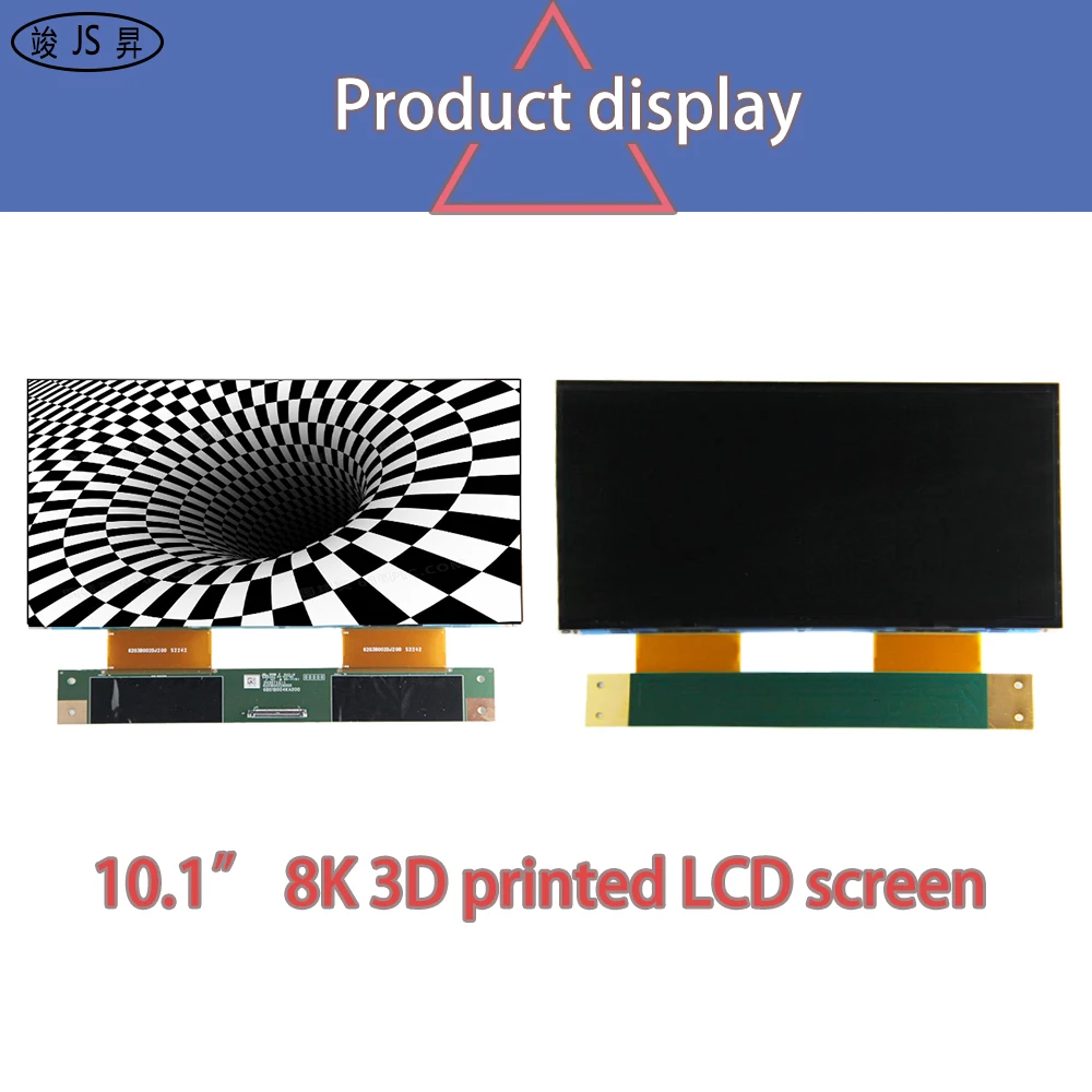 10.1 inch 8K 7680*4320 Monochrome LCD Exposure Screen For LCD 3D Printer for ELEGOO Saturn 2 for ANYCUBIC Photon M3 Premium etc