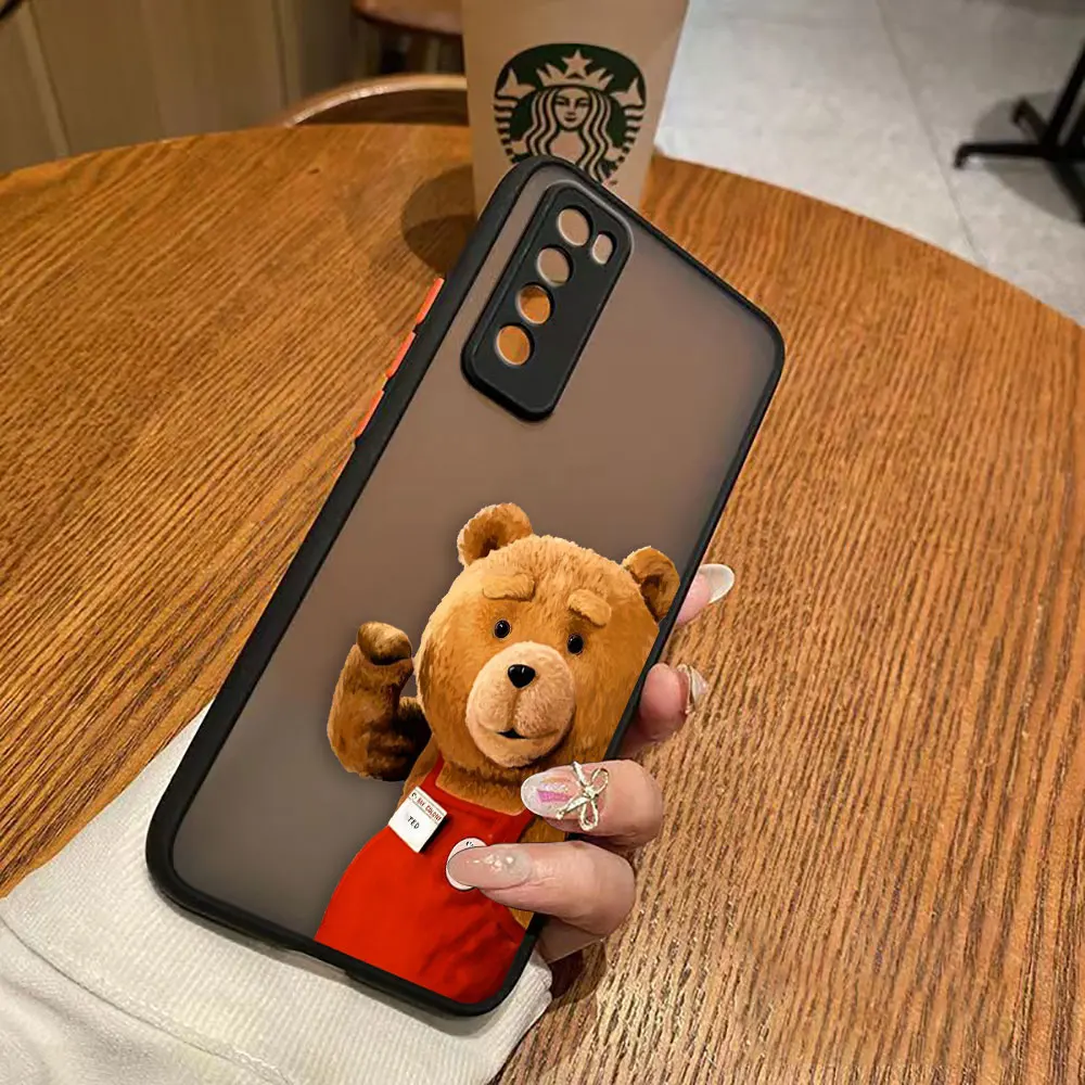 thumbnail image 1 of Funda mate para Huawei NOVA Y70 10 9 8SE 8 7SE 7I 7 6 5I 4 3I 4G 5G Funda Coque Capa Shell cubierta travieso t-oso de peluche pareja, 1 of 5