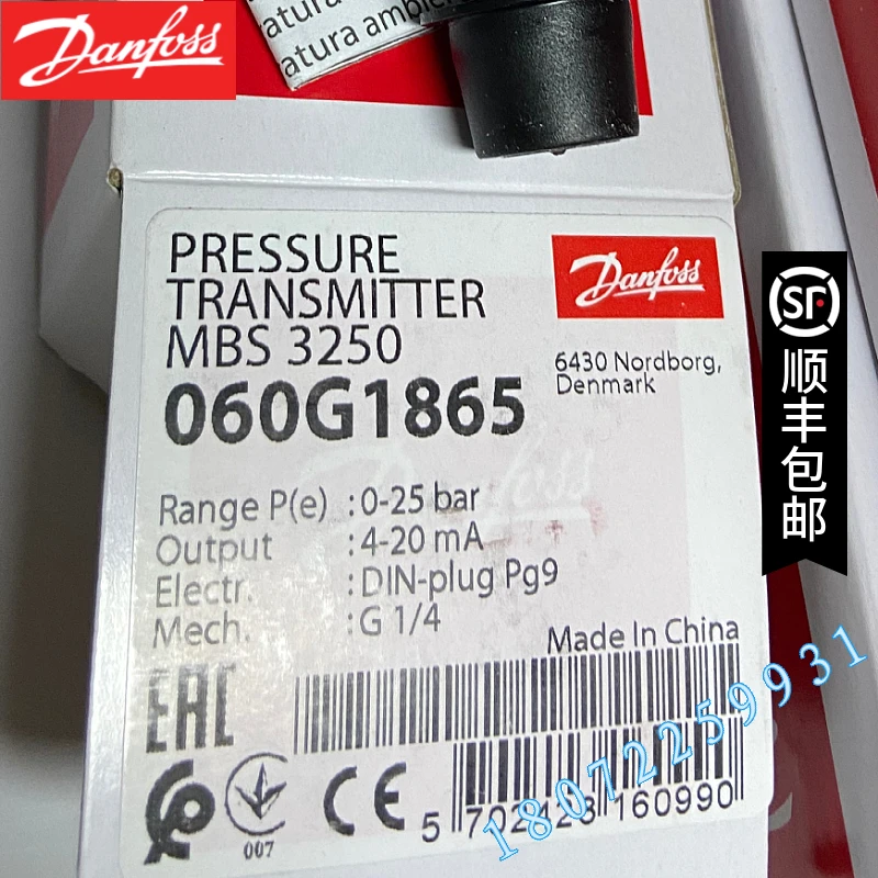 

DANFOSS Pressure Sensor MBS 3200-2211-C8AB04-0 060G5761 Genuine Danfoss