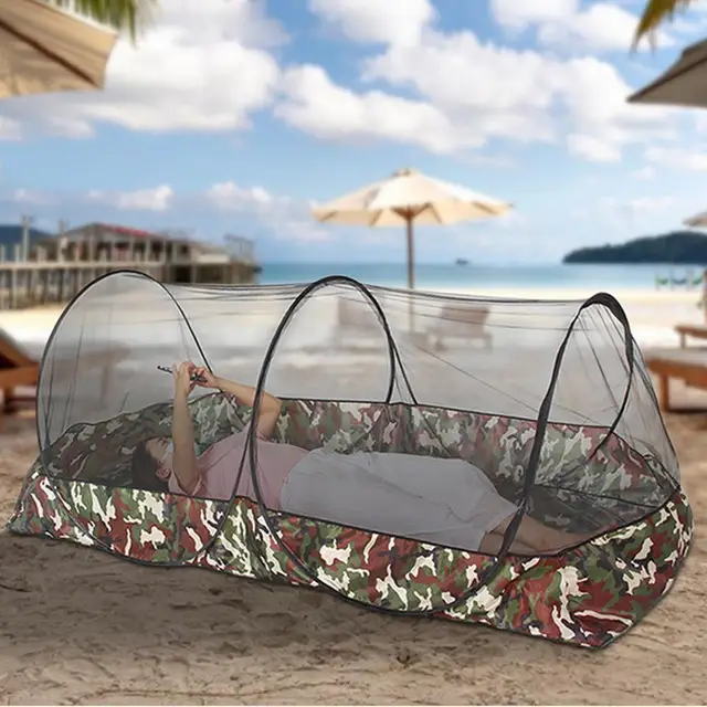 Camping Mesh Tent Folding Net Tent Portable Waterproof Outdoor Camping Hiking Single/double Person Backpacking Shelter Net Tent 1