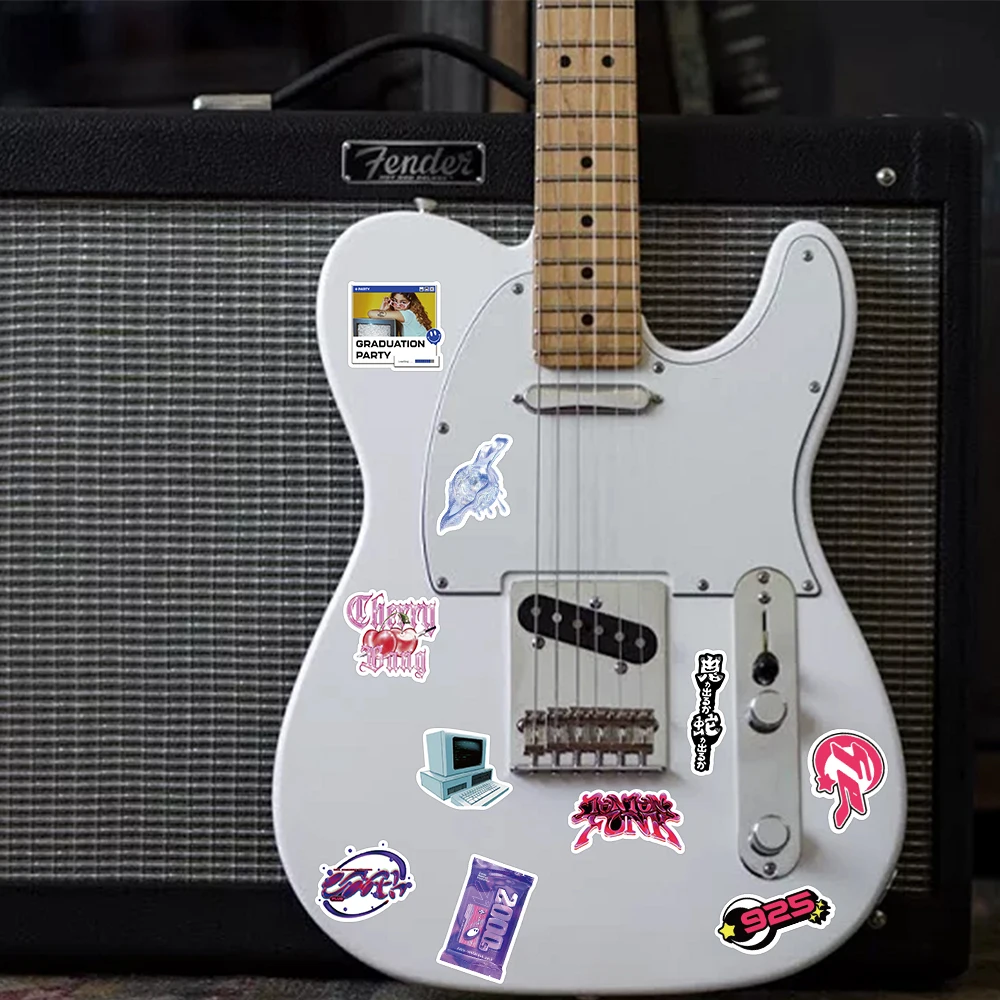 53PCS Y2K Girls VSCO 90s 하라주쿠 스타일 빈티지 스티커 귀여운 미적 데칼 일기 오토바이 노트북 스크랩북 장난감 스티커