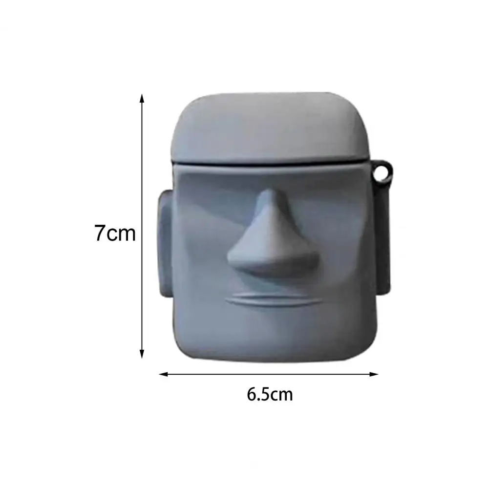 Anti Scratch Leggero 3D Stone Statue Elmo Wireless Earbud Guscio Protettivo Per 1/2/Pro 3