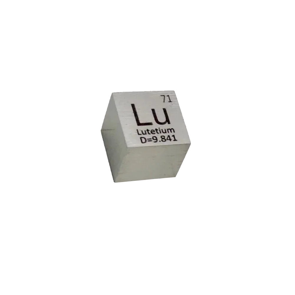 

Куб плотности Lutetium Lu Metal 10 мм, 99.95% чистый для коллекции элементов