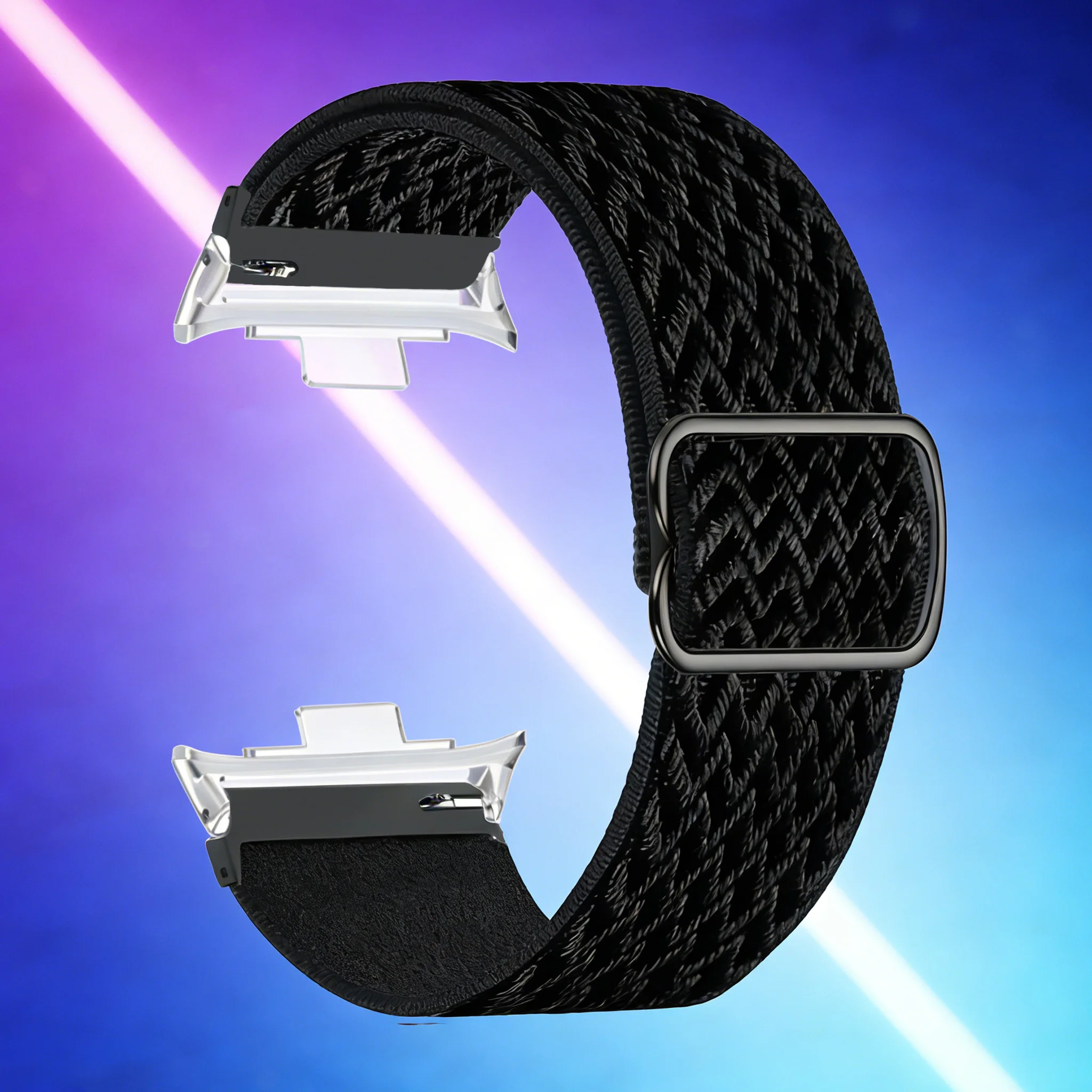 Elastic Nylon Solo Braided Watch Band Loop - Universal Replacement Bracelet