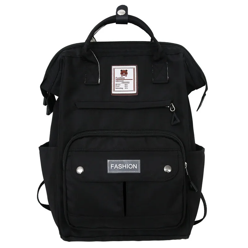 Korean Women's Nylon Backpack Candy Color Waterproof School Bag Teen Girls Travel Shoulder Bag Women's Backpack Mochila 2023 5